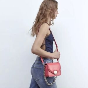 Zara Quilted Crossbody Bag 6336/110